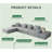 Convertible Modular Sectional Sofa Set Grey Popular Microfiber Fabric Compression Sofa-278191991