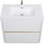 Meuble-lavabo autoportant de 36 pouces avec lavabo, comptoir en résine de pierre et tiroirs à fermeture en douceur pour un rangement élégant-116332653
