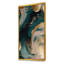 Or et vert abstrait marbré harmonies tourbillons II - marbre décoration murale-771679796-539910679