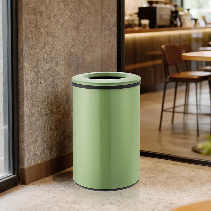 Poubelle de cuisine en acier inoxydable 10,6 gallons / 40L avec seau intérieur amovible pour recyclage, Vert