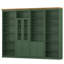 Fieldway Solid Wooden Library Bookcase H:223 W:296cm-800961448