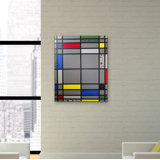 Mosaic Color Grid Periphery Painting by Eddie Bruckner