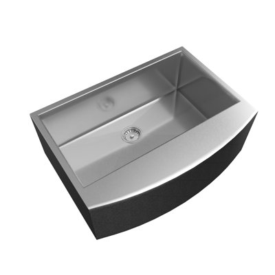 Eviva 21.25'' W Single Bowl Stainless Steel Farmhouse Kitchen Sink