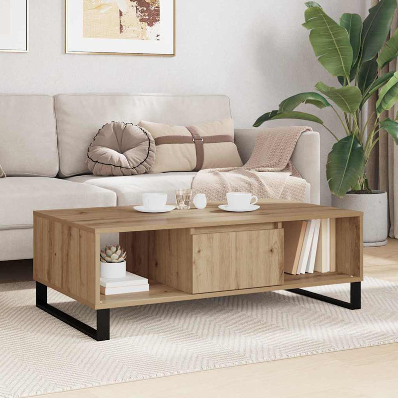 Coffee Table with Storage, Artisan Oak