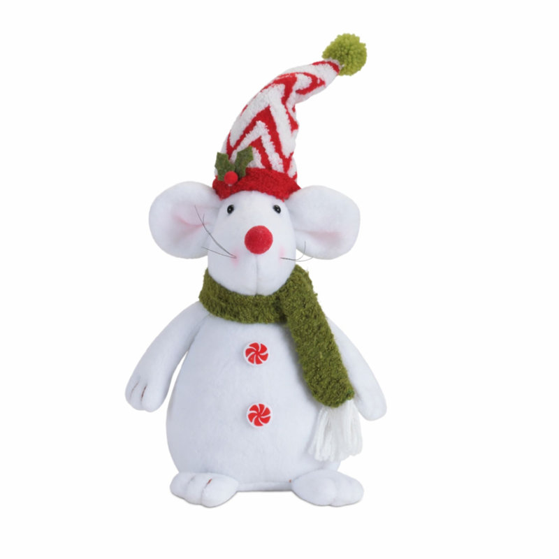 Holiday Plush Mouse Décor