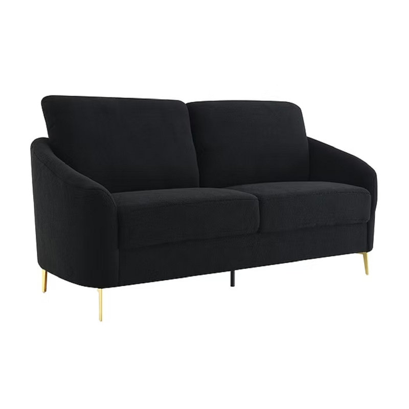 Ensemble de canapé 2 pièces Wilton, Noir