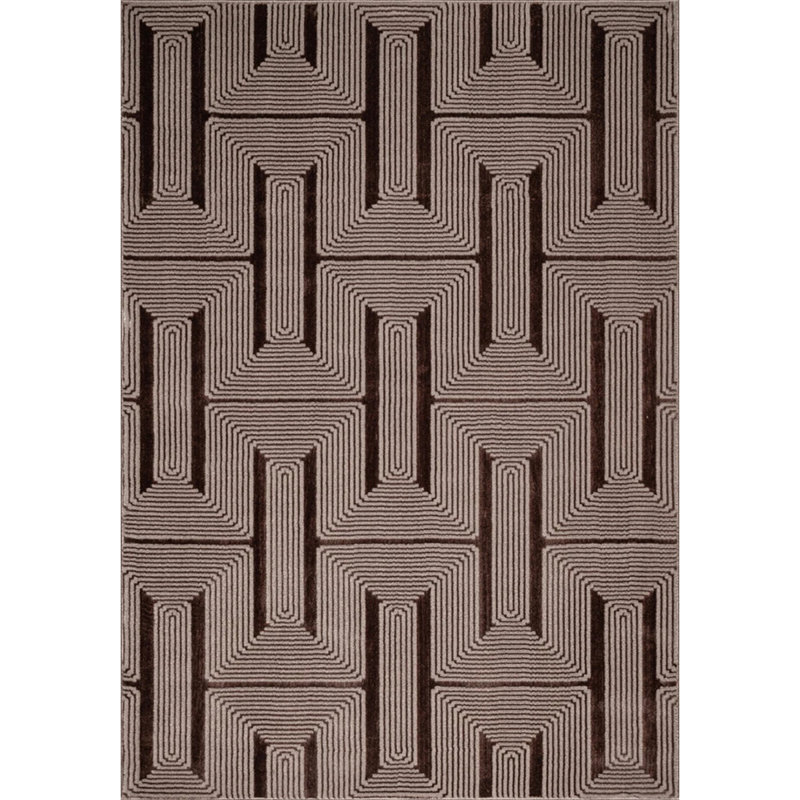 Geometric Indoor / Outdoor Area Rug, Rectangle 120 x 170 cm