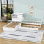 Lit plateforme simple en bois avec tiroirs de rangement, lit gigogne et bureau-1561849491