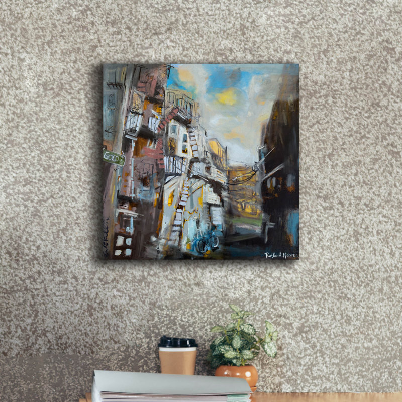  «Streets Of Portland 2» par Erin McGee Ferrell, art mural sur toile, 18 po x 18 po