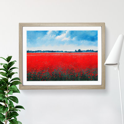 Awesome Poppies Flowers - Framed Print