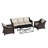 Aleira 5-Seater Weather-Resistant PE Rattan Patio Set-528079875