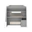 Lit superposé double avec bureau et lit gigogne-112443524