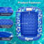 Inflatable Tanning Pool Lounger, Pool Float With Cupholders And Removeable Pillow For Relaxation And Fun