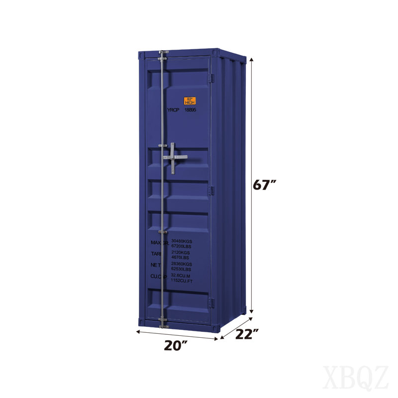 Blue Finish Wardrobe