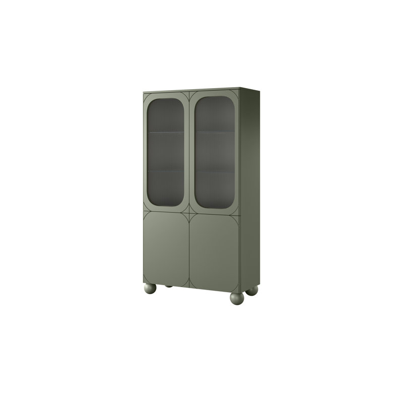 Livonia Display Cabinet, Olive