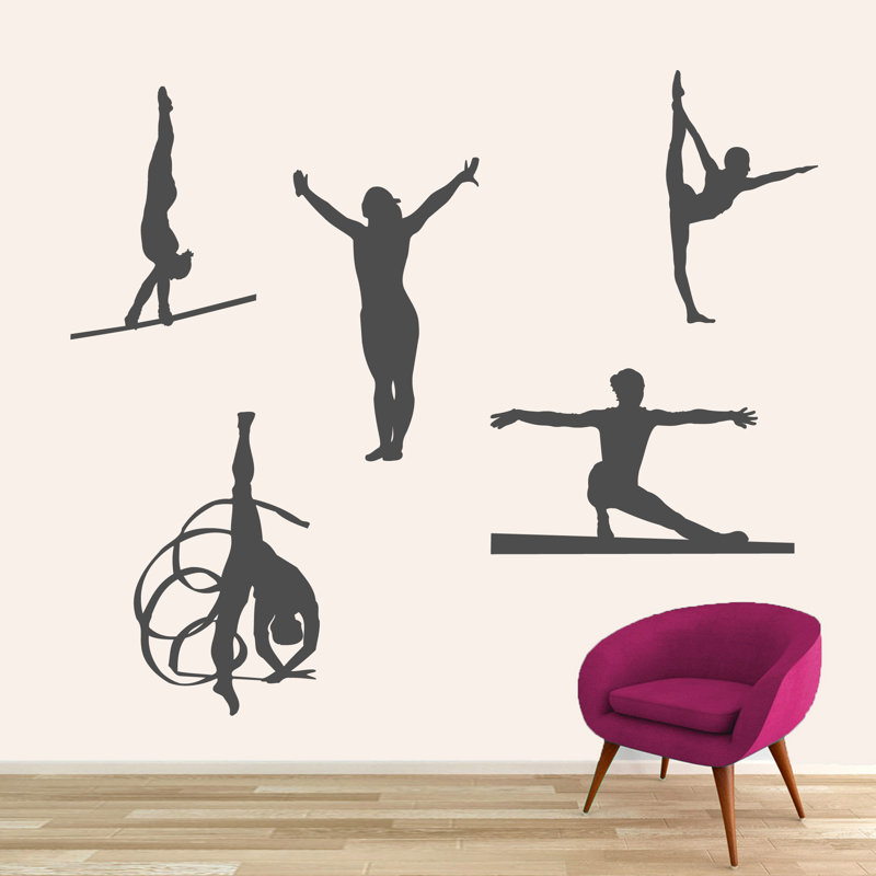 Adhésif décoratif gymnastique Henfield, Gris foncé