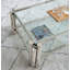 50" W Rectangle Modern Stainless Steel Coffee Table-114232685
