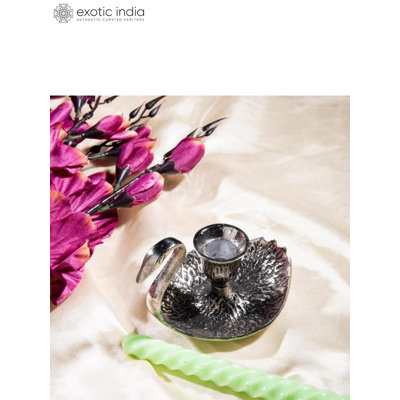 3.5'' H Aluminum Tabletop Candle Holder