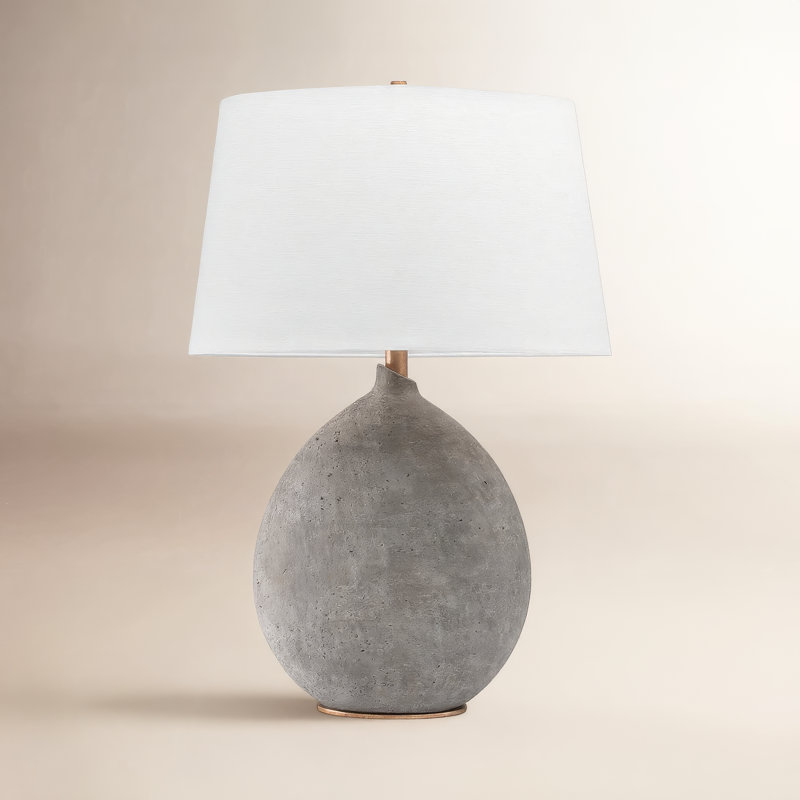 Lampe de table 28,5 po Mellina, Gris