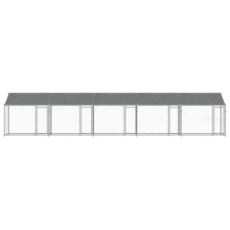 Alisha 200cm H Metal Yard Kennel, 200 H x 1000 W x 200 D cm