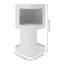 10.6*20.8In Modern Metal Storage Side Table For Small Space (Black/White)-1653428026