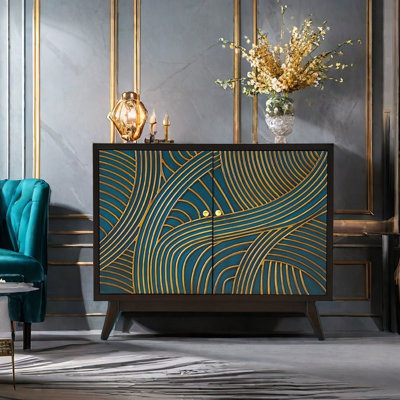 Modern multi-functional accent cabinet