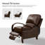 Fauteuil inclinable standard en cuir véritable Hardge-245157670