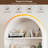 73.6" Arched Metal Storage Display Cabinet, Curio Cabinet with Adjustable Shelves and Glass Doors-1693226384