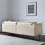 Causeuse-coussin modulaire 100% polyester crème