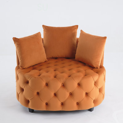 A&A Furniture,Width 40.6 Inches  Accent Chair / Classical Barrel Chair For Living Room / Modern Leisure Sofa Chair