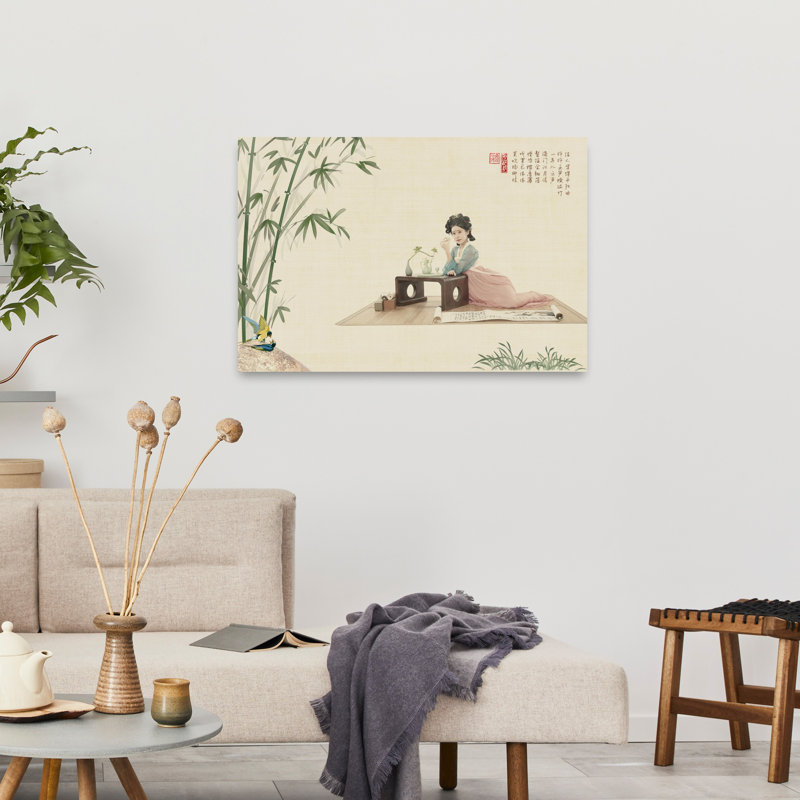 Cérémonie du thé chinois, 24" H x 36" W