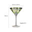Tropical Leaves Cocktail Glasses