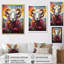 Reproduction d'art sur fond de moutons roses «Enchanted Ewes»-483943411-483943415