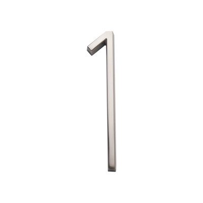 Numéro 1 de la maison flottante flottante, nickel satiné