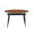 Walnut Oval Extendable Dining Table, MDF Top Modern Expandable Kitchen Table With Sturdy Metal Legs For Dining Room, Seats 6-10 People