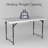 3-Position 48 In Adjustable Plastic Folding Table