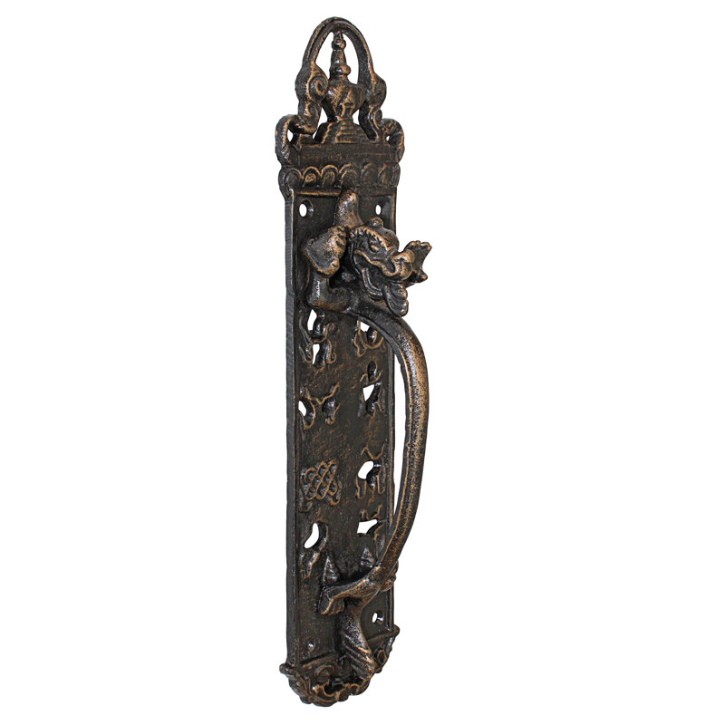 The Durley House Dragon Push/Pull Plate