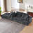 Chenille L-Shape Luxury Sectional Oversized Sofa,Mnimalist Design,Comfy Sleeper Couch for Living Room,Apartment&Reception Spaces,No Assembly Required-2017140200-2017140204