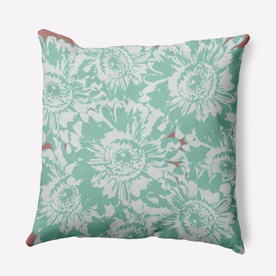 Floral Polyester Throw Pillow