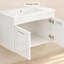 Wall Mounted Single Vanity Bathroom Vanity With Ceramic Top