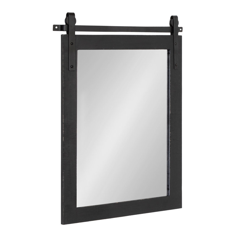 Miroir Dayanah, 26,75 po x 41,5 po, Noir
