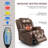 Power Lift Recliner Chair with Heat & Massage, Leather Recliners for Adult & Elderly, Cup Holder, Type-C Charge, for Living Room (Ochre)-1441983872