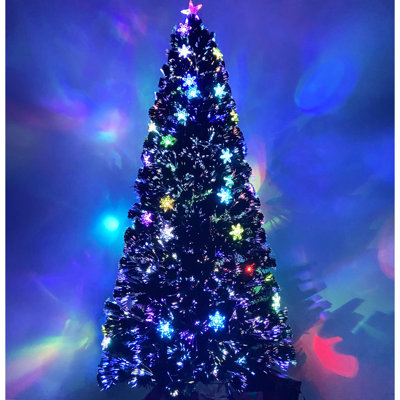 Lighted Artificial Fir Christmas Tree
