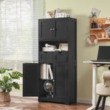 Maydelle Storage Cabinet, Bathroom Storage Cabinet With 2 Cabinet