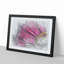 Bright Pink Gerbera Flower in Abstract - Picture Frame Graphic Art Print-55681305-55681301