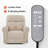 Dual Motor Power Recliner Lift Chair with Massage and Heat, Extended Footrest-1236468993