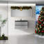 Meuble-lavabo flottant 36 po avec lavabo, meuble-lavabo mural moderne avec lavabo à quartz et tiroirs à fermeture en douceur, ciment série EDI