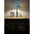 Berney Tiffany Table Lamp Dragonfly Stained Glass LED Bulbs Included H22" W12"-1428348756