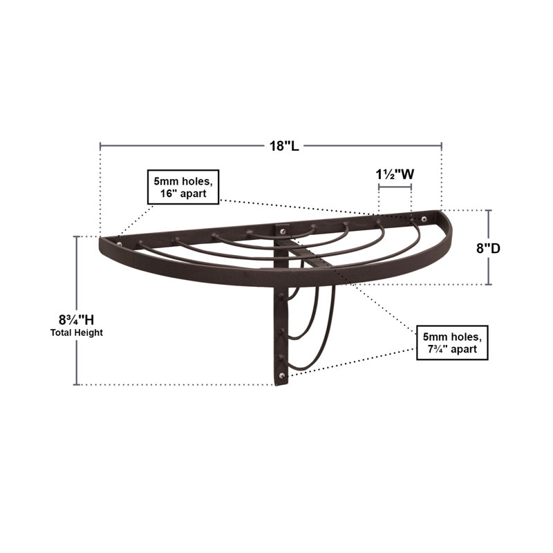  Kirchoff Wall Shelf Bracket