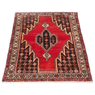 One-of-a-Kind 3'7" X 5'1" 1990s Wool Area Rug in